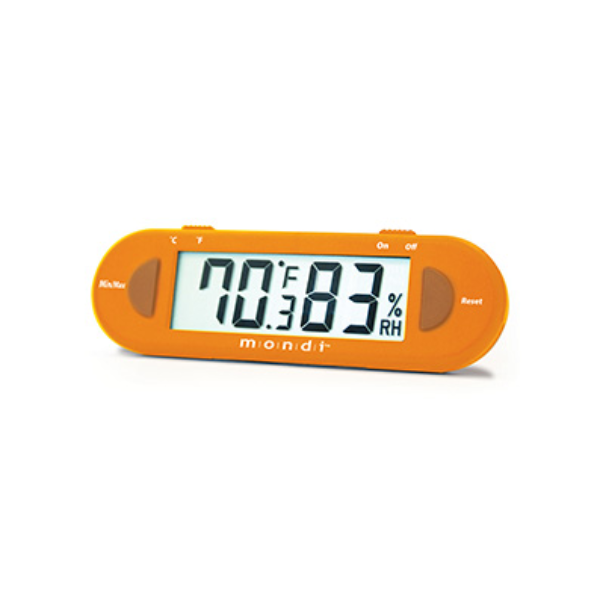 Mondi Mini Greenhouse Thermo-Hygrometer Orange