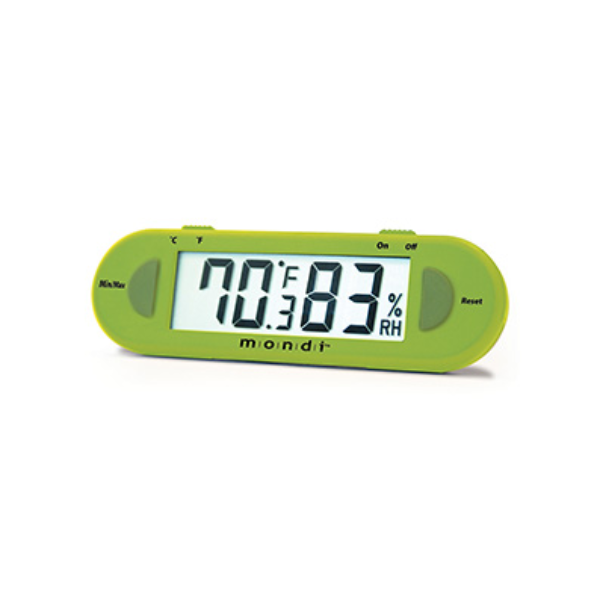 Mondi Mini Greenhouse Thermo-Hygrometer Green