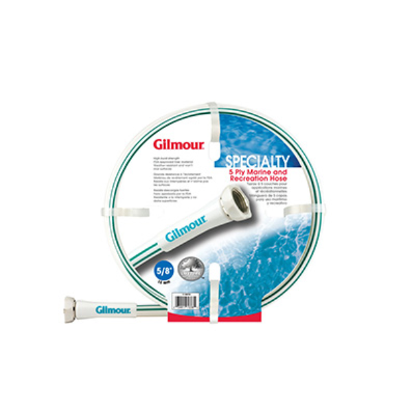 Gilmour Marine and Recreation Hose, 1.25 cm (1/2"), 7.5 m (25') Length