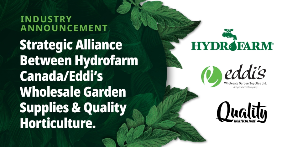 Hydrofarm Holdings Group, Inc. Announces Strategic Alliance with Quality Horticulture in the Canadian Market