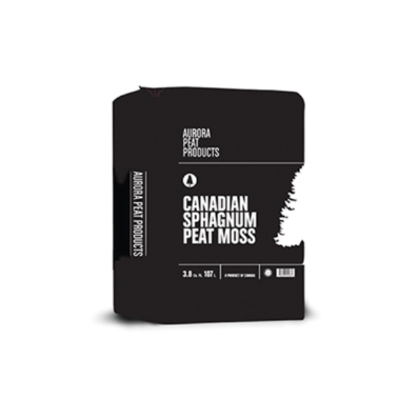 Aurora Peat Products Canadian Sphagnum Peat Moss, 107 L (3.8 cu.ft.) Bale