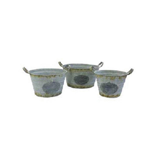 Braun French Country Garden Bowl Planters (Set of 3)