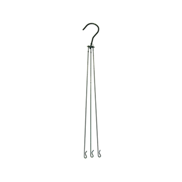 Braun 60 cm (22") Stiff Wire Swivel Hangers, Green