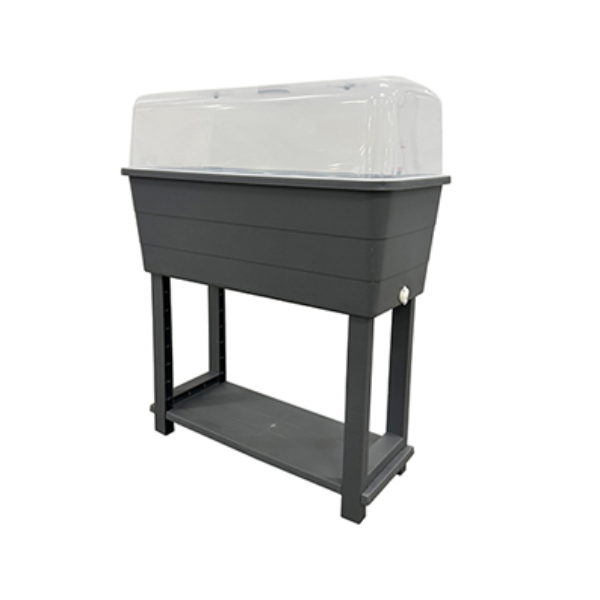 Classic Home & Garden 76 cm (30") Raised Self-Watering Garden Bed with Legs, Charcoal