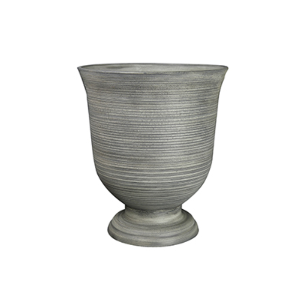 Classic Home & Garden 40 cm (16") Greenwich Urn Planter, Straited Granite