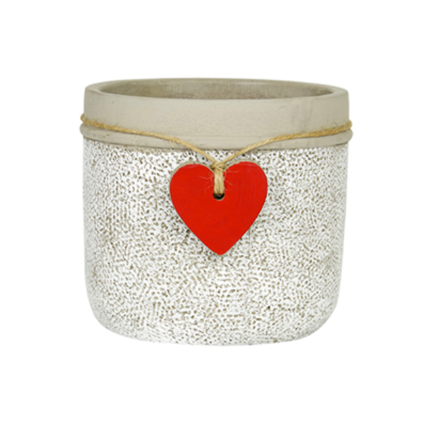 Classic Home & Garden Heart Bowl Planter