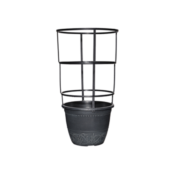 Classic Home & Garden 12" Sutton Park Round Veggie Planter, Slate