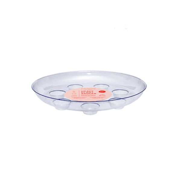 Curtis Wagner 25.4 cm (10") Designer Heavy Plant Saucer, Clear