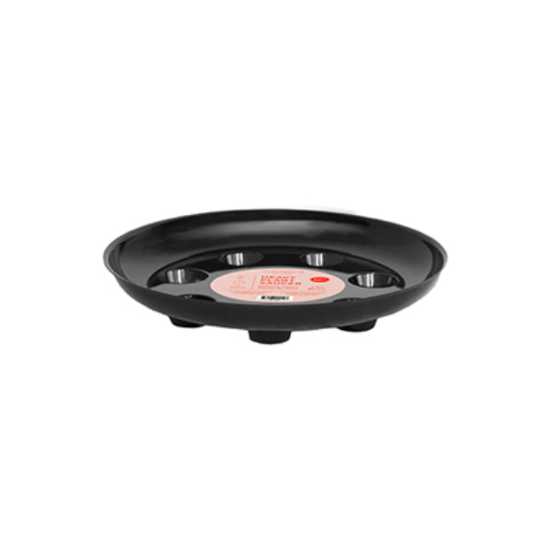 Curtis Wagner 25.4 cm (10") Designer Heavy Plant Saucer, Black