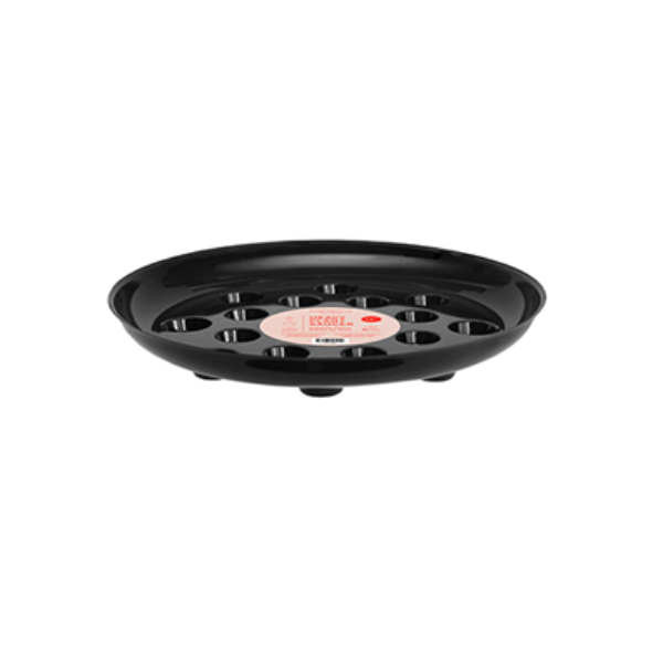Curtis Wagner 30.5 cm (12") Designer Heavy Plant Saucer, Black
