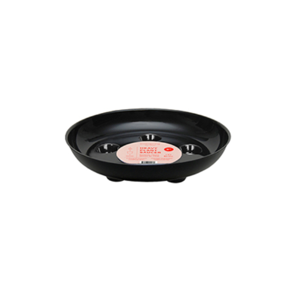 Curtis Wagner 20.3 cm (8") Designer Heavy Plant Saucer, Black