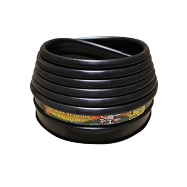 DCN Plastic Super Pro Designer Lawn Edging 12 cm x 6 m (4.75" x 20')  Black