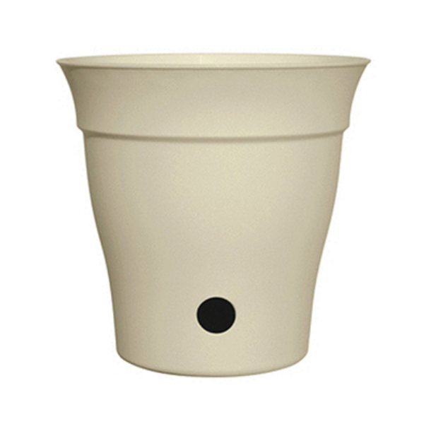 DCN Plastic Contempra Self-Watering Planter, 31 cm (12"), Cream