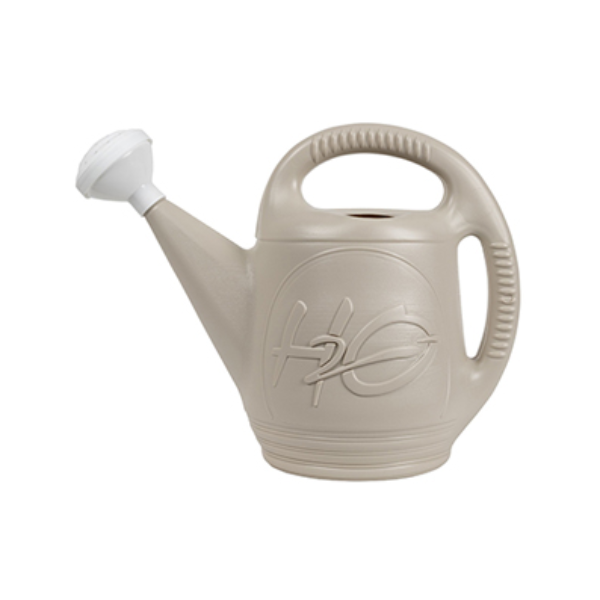 DCN Plastic H2O Watering Can, 7.6 L (2 Gal), Mocha