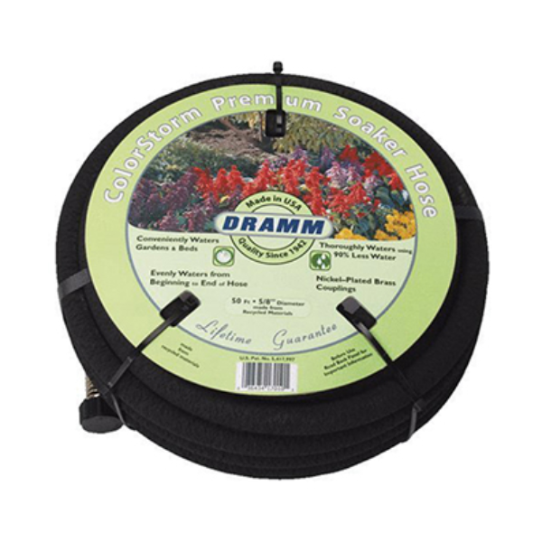 DRAMM ColorStorm 15.2 m (50') Premium Soaker Hose, 5/8" Diameter