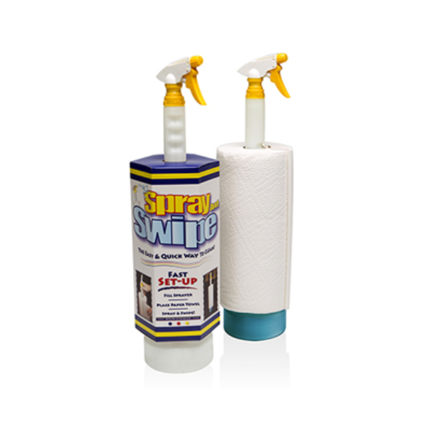 DeVault Spray & Swipe, Spray Bottle w/ Paper Towel Holder