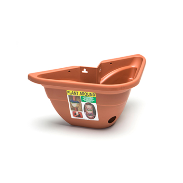DeVault Plant Around Corner Planter, Terra Cotta
