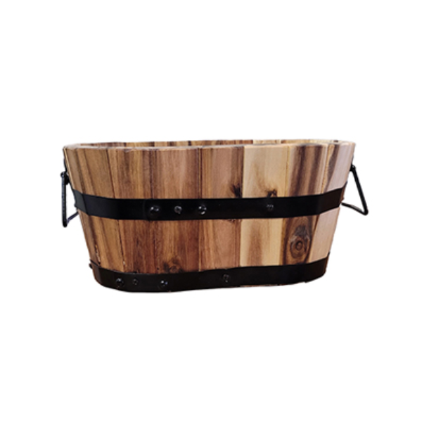 DeVault Light Oval Planter, 30.4 x 17.8 x 12.7 cm (12" x 7" x 5"), Single