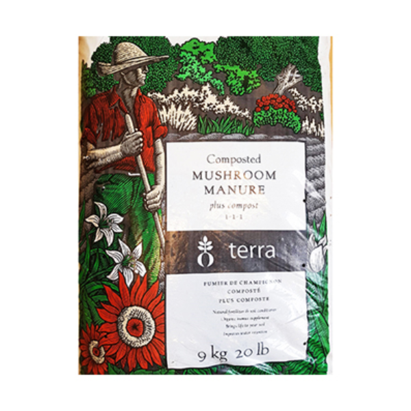 Terra Mushroom Plus Compost 1-1-1, 9.1 kg (20 lb)