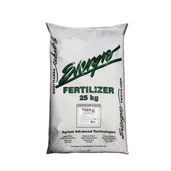Evergro Tiger 90 Sulphur Fertilizer 0-0-0-90, 25 kg (55 lb) (40/plt)