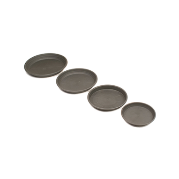 Future Harvest Round Plastic Plant Saucer, 20 cm (8"), Black
