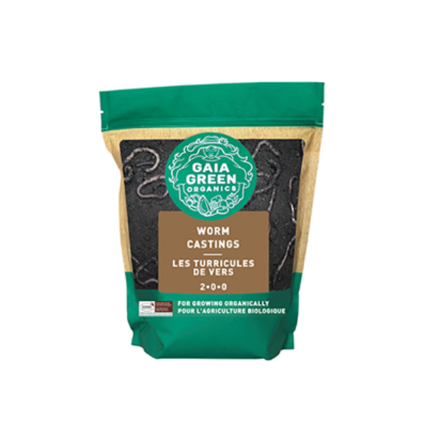 Gaia Green Organics Worm Castings 2-0-0 (2 L Pouch)