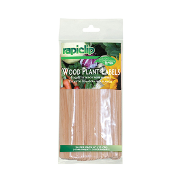 Luster Leaf RapiClip 15.24 cm (6") Wood Plant Labels (24 Pack)