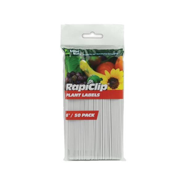 Luster Leaf RapiClip 15.24 cm (6") Plant Labels (50 Pack)