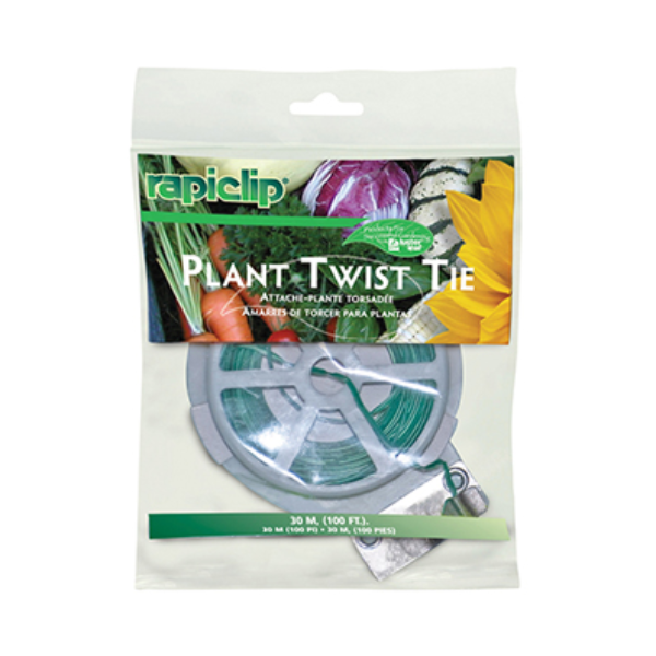 Luster Leaf RapiClip Plant Twist Tie, 50 m (164') Spool w/ Cutter