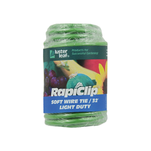 Luster Leaf RapiClip Green Soft Wire Tie, Light Duty, 9.7 m (32') Roll