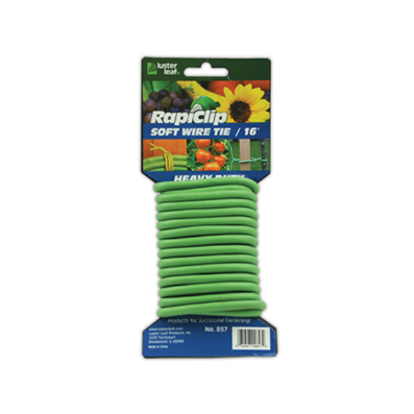 Luster Leaf RapiClip Green Soft Wire Tie, Heavy Duty, 4.8 m (16') Roll
