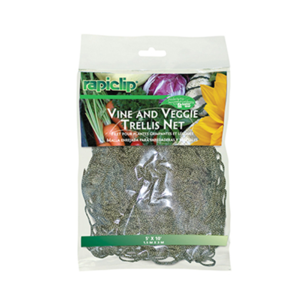 Luster Leaf RapiClip Vine & Veggie Trellis, Green, 1.52 x 3.05 m (5' x 10')