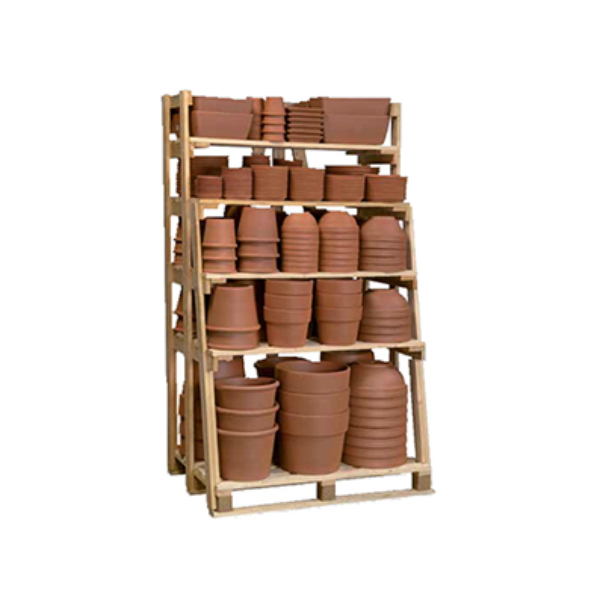 Deroma Clay Pots, Saucers, & Window Box Assorted Display (267 pcs)