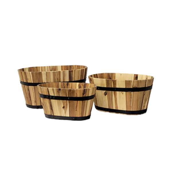 DeVault Light Oval Planter, Set of 3