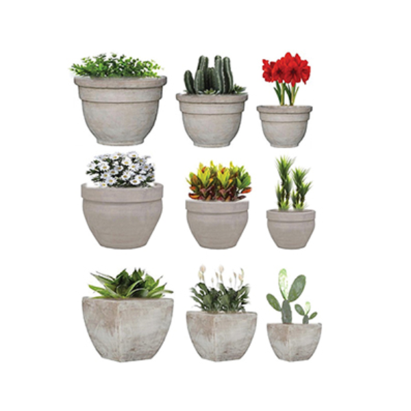 Evergarden Chocolate Terracotta Club Pot Collection, Set of 3 (18 Sets)