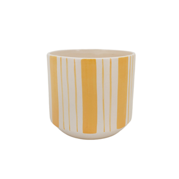 Evergarden Yellow Indoor Ceramic Planter, 12 x 12 x 10.7 cm