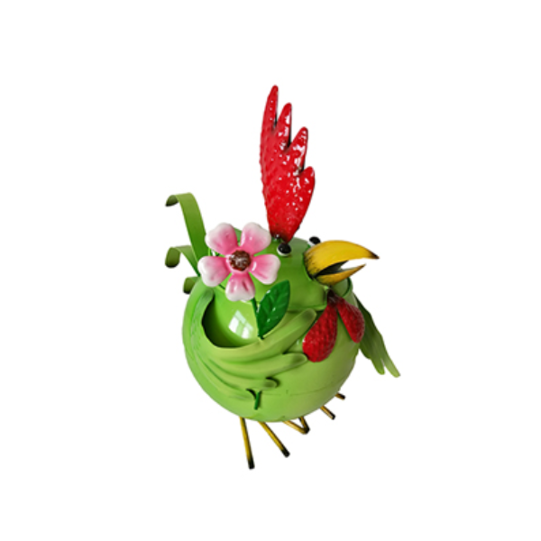 Evergarden Edwina Rooster Metal Garden Décor, 16.5 x 22 x 25 cm