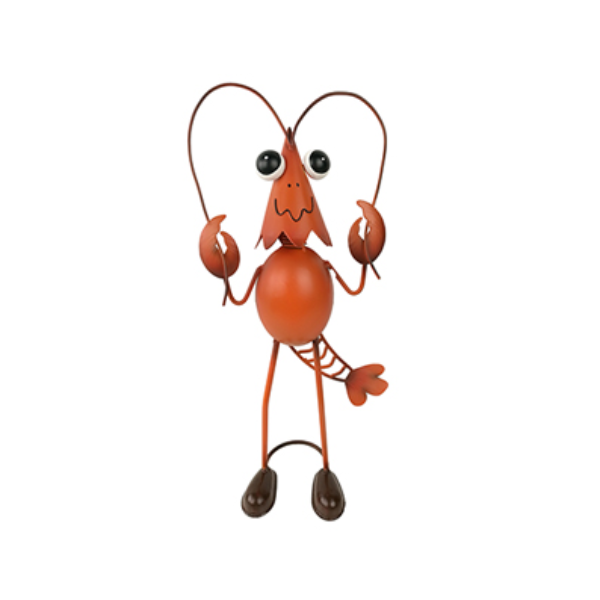 Evergarden Finley the Lobster Metal Garden Décor, 17.5 x 10 x 38.5 cm