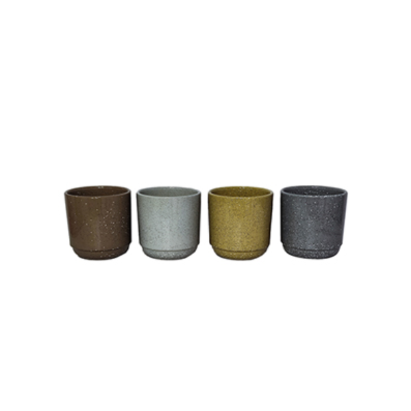 Evergarden Sunset Collection Ceramic Planter, 12 cm (4.7"), 4 Colours (84 pcs)