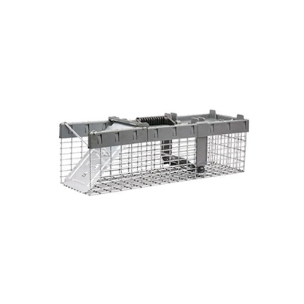 Havahart Small 1-Door Live Animal Trap, Spring-Loaded, 45 x 17.5 x 16.5 cm (17.7" x 6.8" x 6.5")