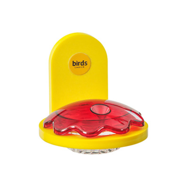 Birds Choice Window Mount Hummingbird Feeder in Recycled Plastic, Yellow