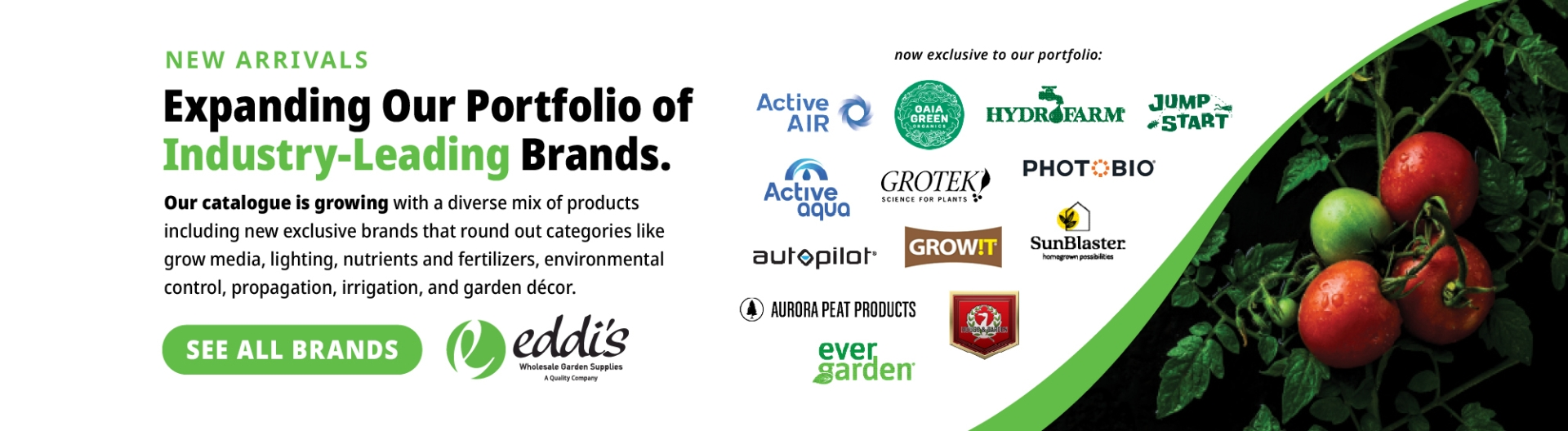 A collage of brand logos with text that reads "Expanding Our Portfolio of Industry-Leading Brands"