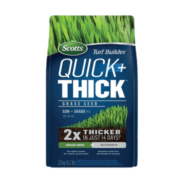 Scotts Turf Builder Quick + Thick Grass Seed Sun - Shade Mix, 2.8 kg / 403 m²