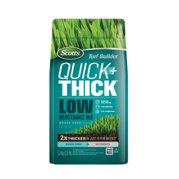 Scotts Turf Builder Quick + Thick Low Maintenance Grass Seed Mix, 1.2 kg
