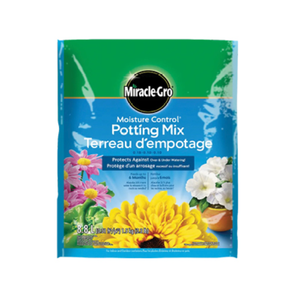 Miracle-Gro Moisture Control Potting Mix 0.18-0.10-0.10, 8.8 L