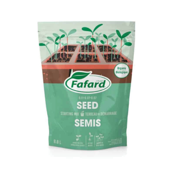 Fafard Organic Seed Starting Mix 0.11-0.07-0.07, 8.8 L