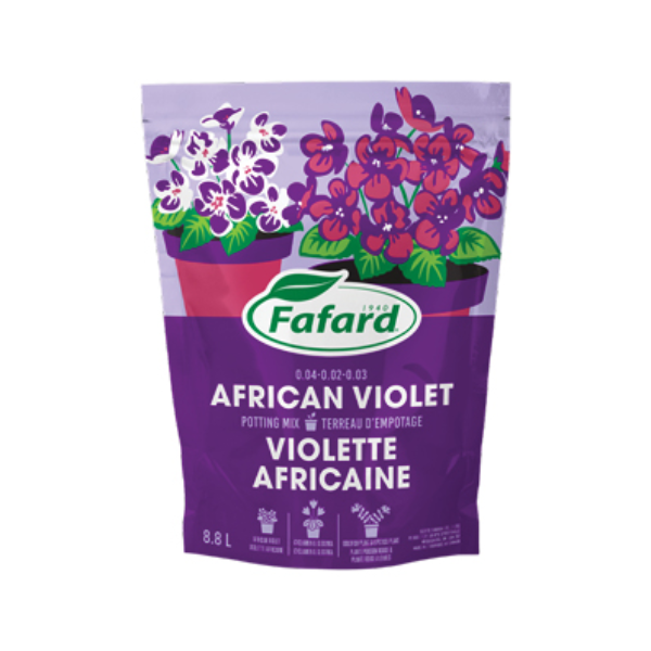 Fafard African Violet Potting Mix 0.04-0.02-0.03, 8.8 L