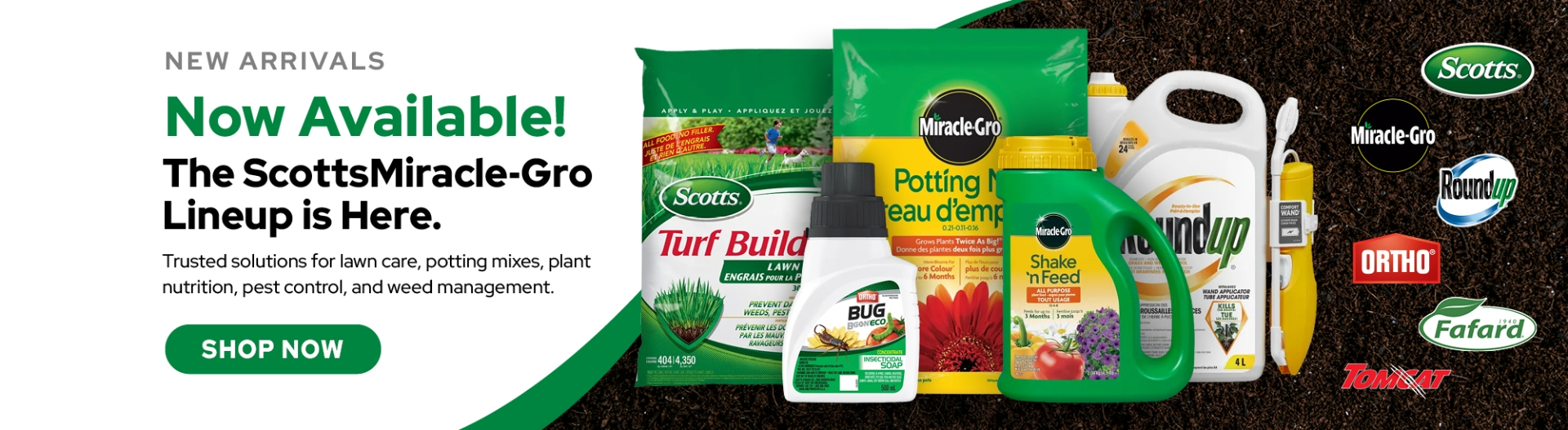 Now Available - The ScottsMiracle-Gro Lineup is Here