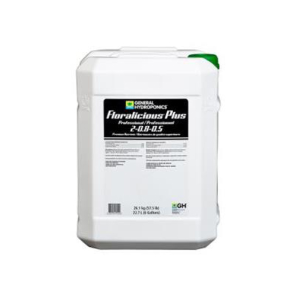 General Hydroponics Floralicious Plus Professional 2-0.8-0.5, 23 L (6 gal) [HGC734304]