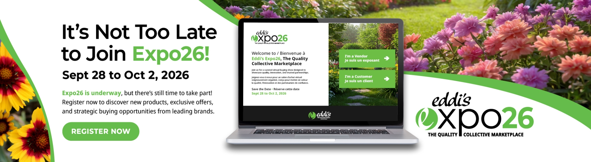 Expo26 is underway, but there’s still time to take part! Register now to discover new products, exclusive offers, and strategic buying opportunities from leading brands.